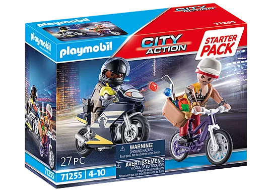 71255 - Playmobil City Action - Starter Pack Agent et voleur - Neuf Scellé