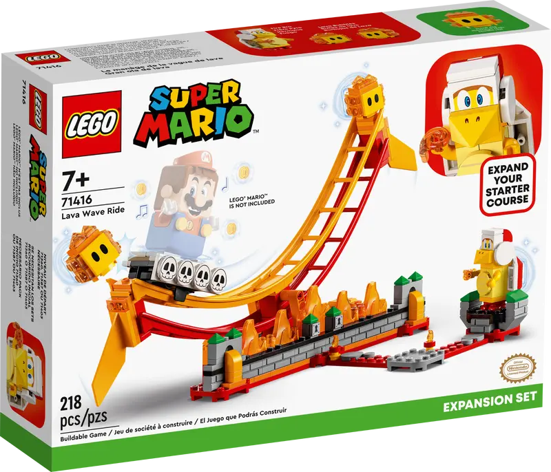 71416 - LEGO® Super Mario - Ensemble d'Extension Le Manège de la Vague de Lave - Neuf Scellé