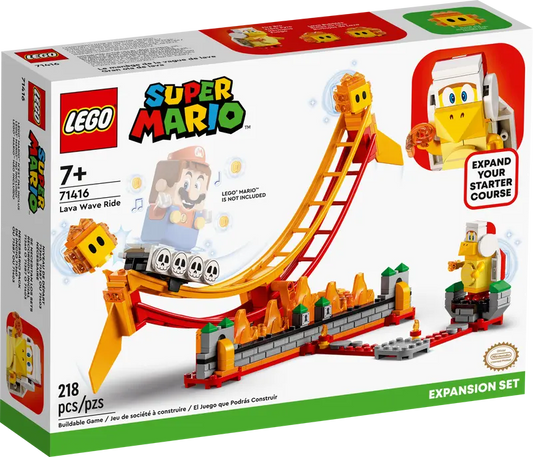 71416 - LEGO® Super Mario - Ensemble d'Extension Le Manège de la Vague de Lave - Neuf Scellé