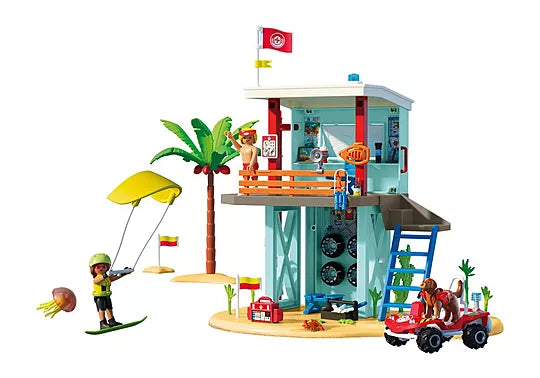 Playmobil My Life 71903 - Poste de secours & voiturette de plage - Neuf Scellé
