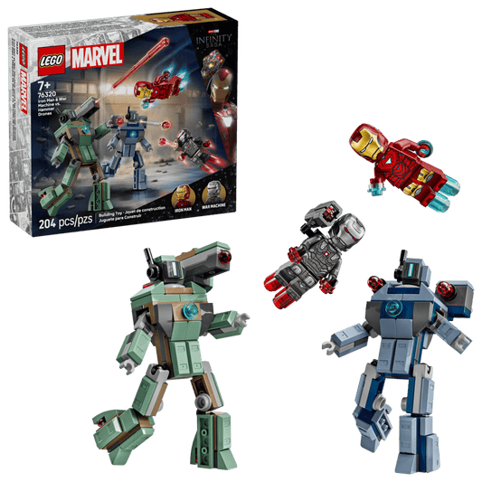 Lego Marvel 76320 - Iron Man et War Machine contre les drones de Hammer - Neuf Scellé