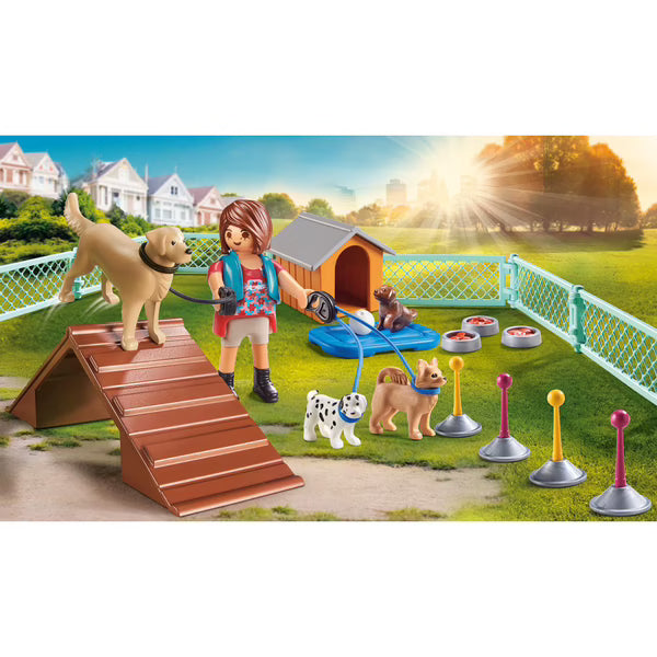 70676 - Playmobil City Life - Set cadeau Educatrice et chiens - Neuf Scellé