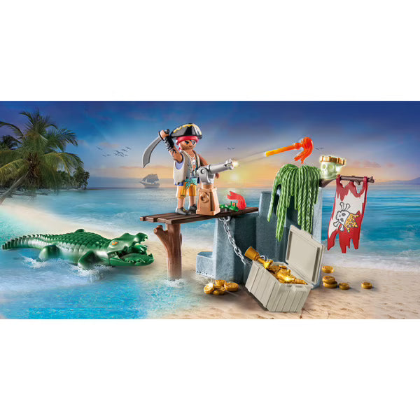 71473 - Playmobil Pirates - Pirate avec alligator - Neuf Scellé