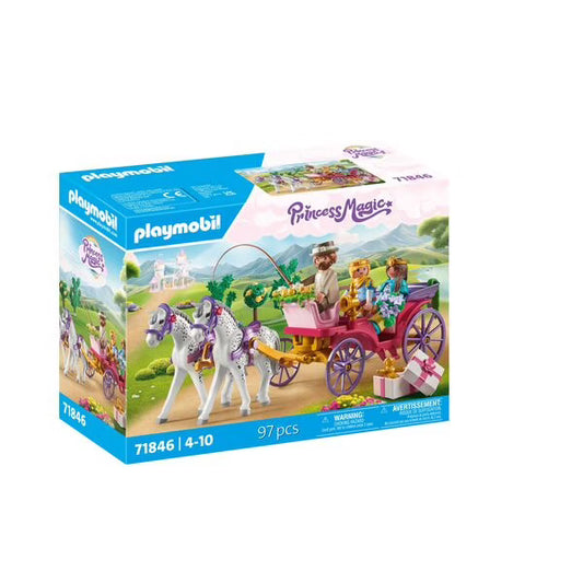 71846 - Playmobil Princess Magic - Calèche avec couple princier et cocher Neuf Scellé