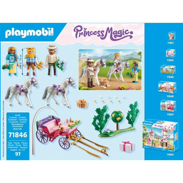 71846 - Playmobil Princess Magic - Calèche avec couple princier et cocher Neuf Scellé