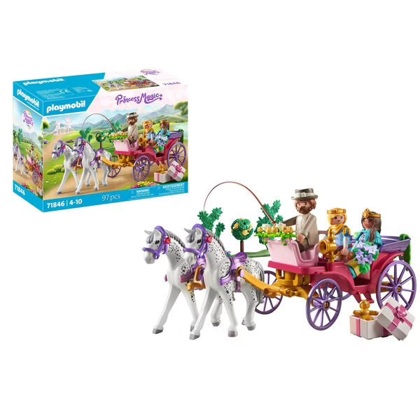 71846 - Playmobil Princess Magic - Calèche avec couple princier et cocher Neuf Scellé