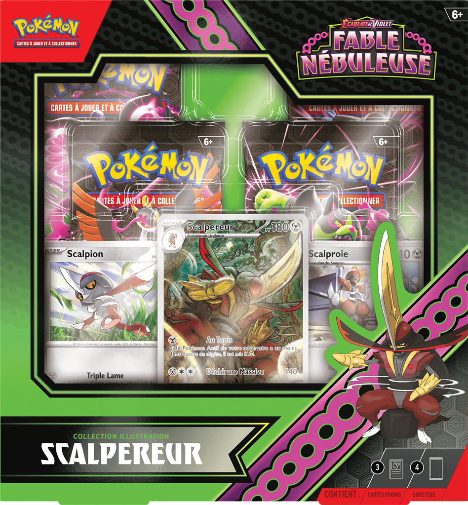 Coffret Pokémon - EV6.5 - Fable Nebuleuse - Collection Illustration - Scalpereur - FR