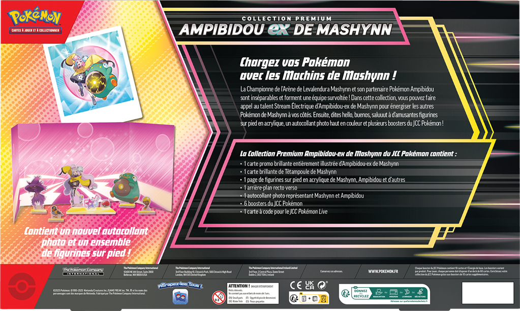 Pokémon : Coffret Premium Ampibidou-ex de Mashynn Neuf Fr