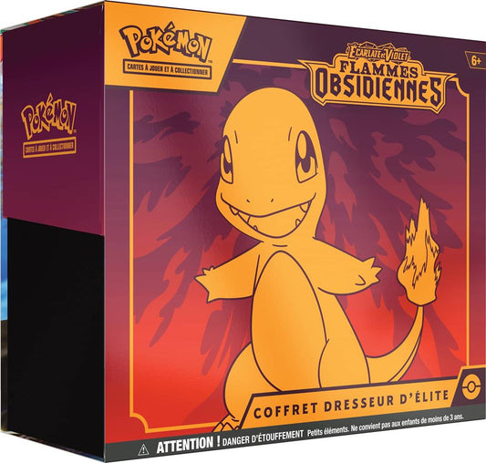 Coffret dresseur d'élite Pokemon salameche flammes obsidiennes