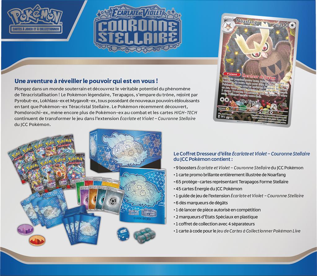 Coffret Dresseur D’Élite ETB Pokémon Couronne Stellaire EV 07 – Neuf