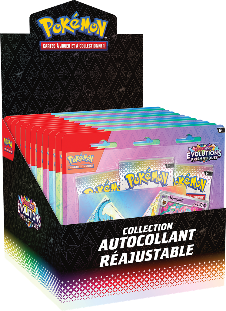 Pokémon : Tech Sticker 3-Pack (blister) évolutions prismatiques EV08.5 FR