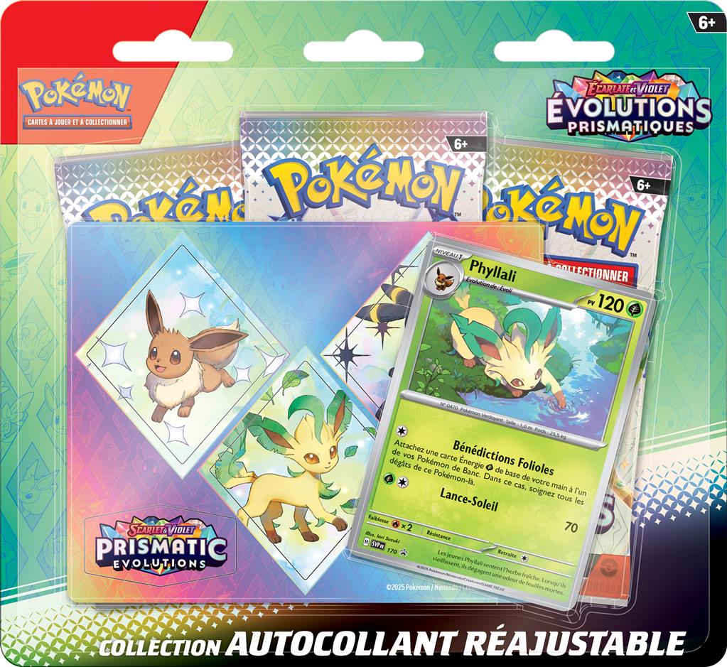 Pokémon : Tech Sticker 3-Pack (blister) évolutions prismatiques EV08.5 FR