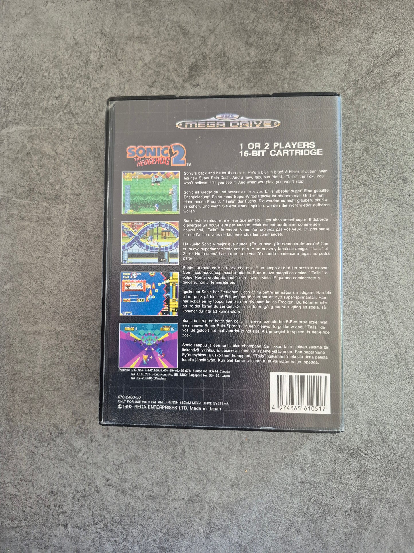 Sonic The Hedgehog 2 - SEGA Megadrive Mega Drive - Complet - PAL - TBE VGC