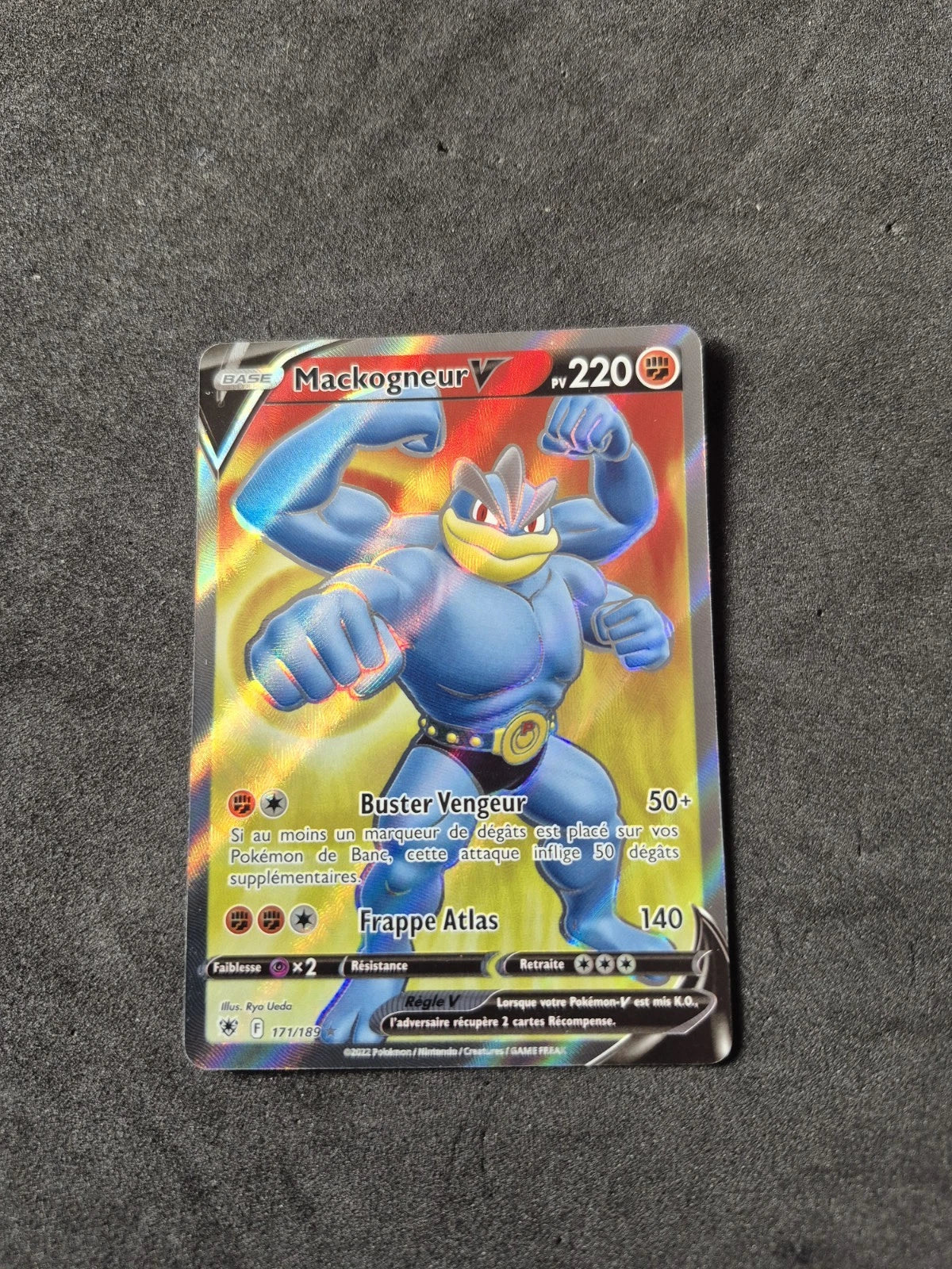 Carte Pokémon Mackogneur V 171/189 EB10 Epée & Bouclier Astres Radieux Fr Neuf