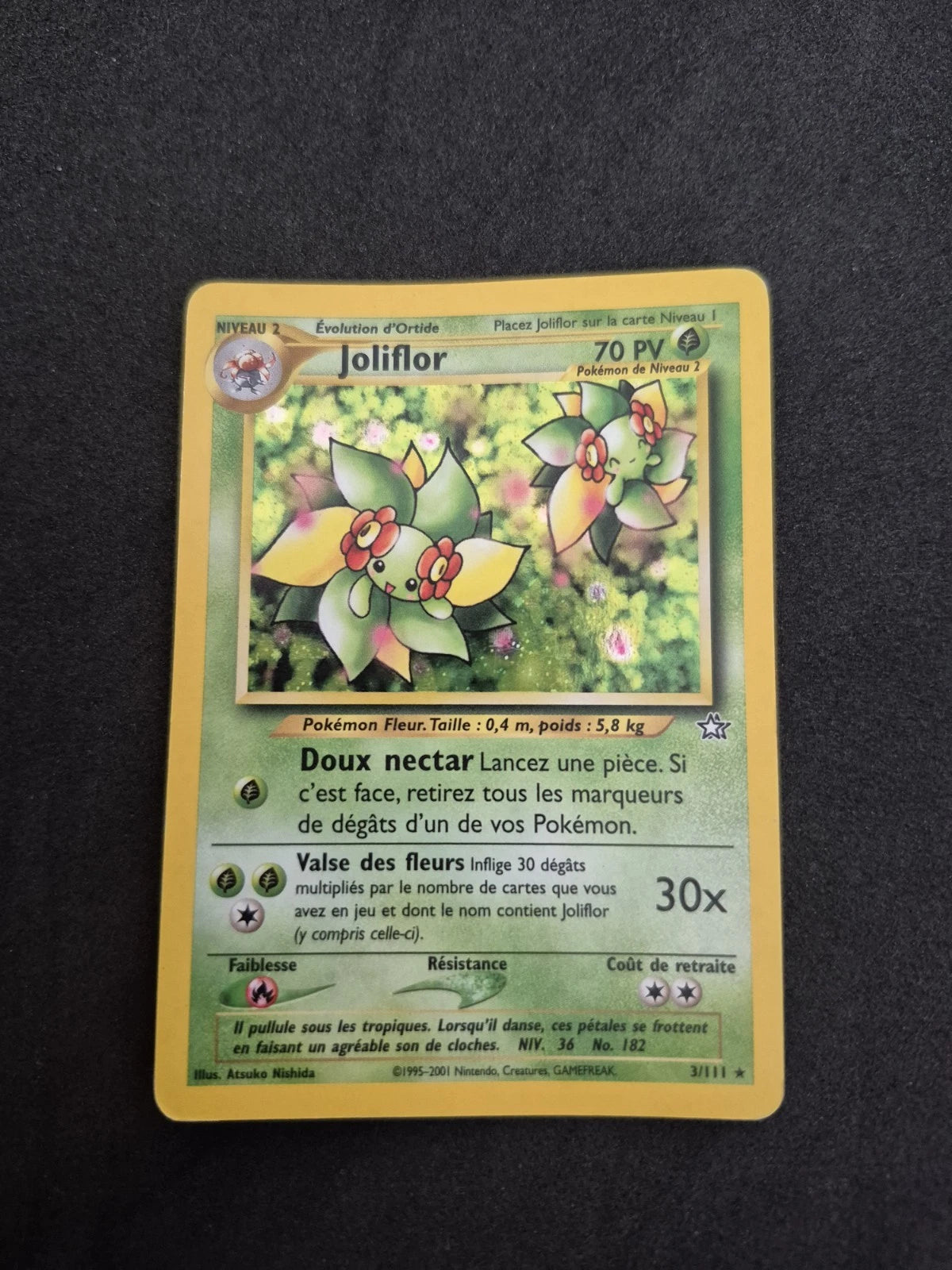 Carte Pokémon : Joliflor 3/111 Néo Genesis Edition 2 Wizards Française FR