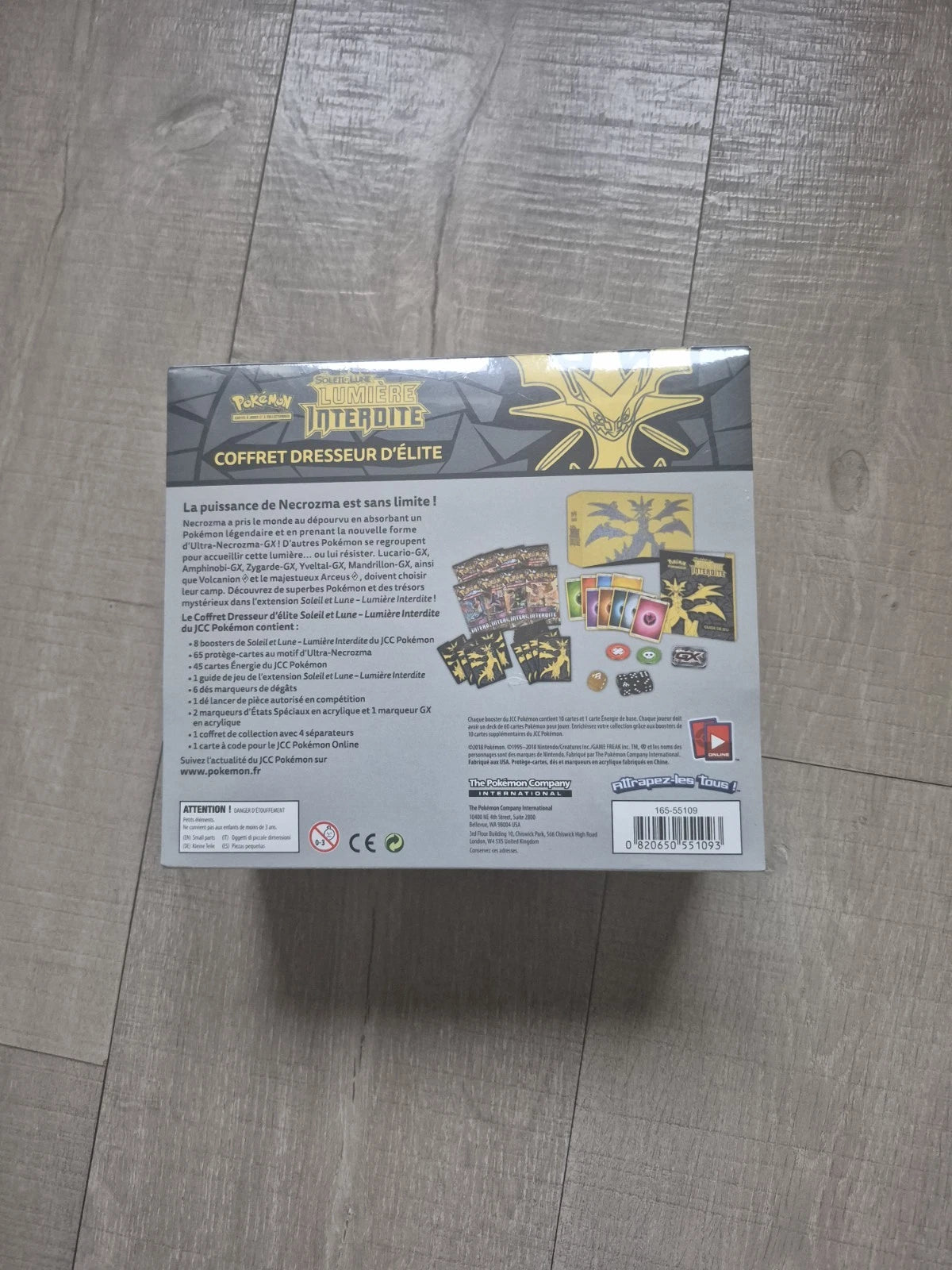 Coffret ETB dresseur d'élite pokémon lumiere interdite SL06 Neuf Scellé Fr