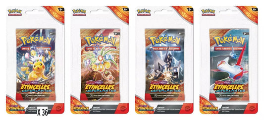 Carton Pokémon 36 Boosters Blister EV08 Etincelles Déferlantes Neuf Fr Précommande