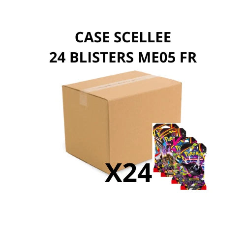 Pokemon Case de 24 Boosters Blisters ME05 Nuit Noire Neuf Scellé FR